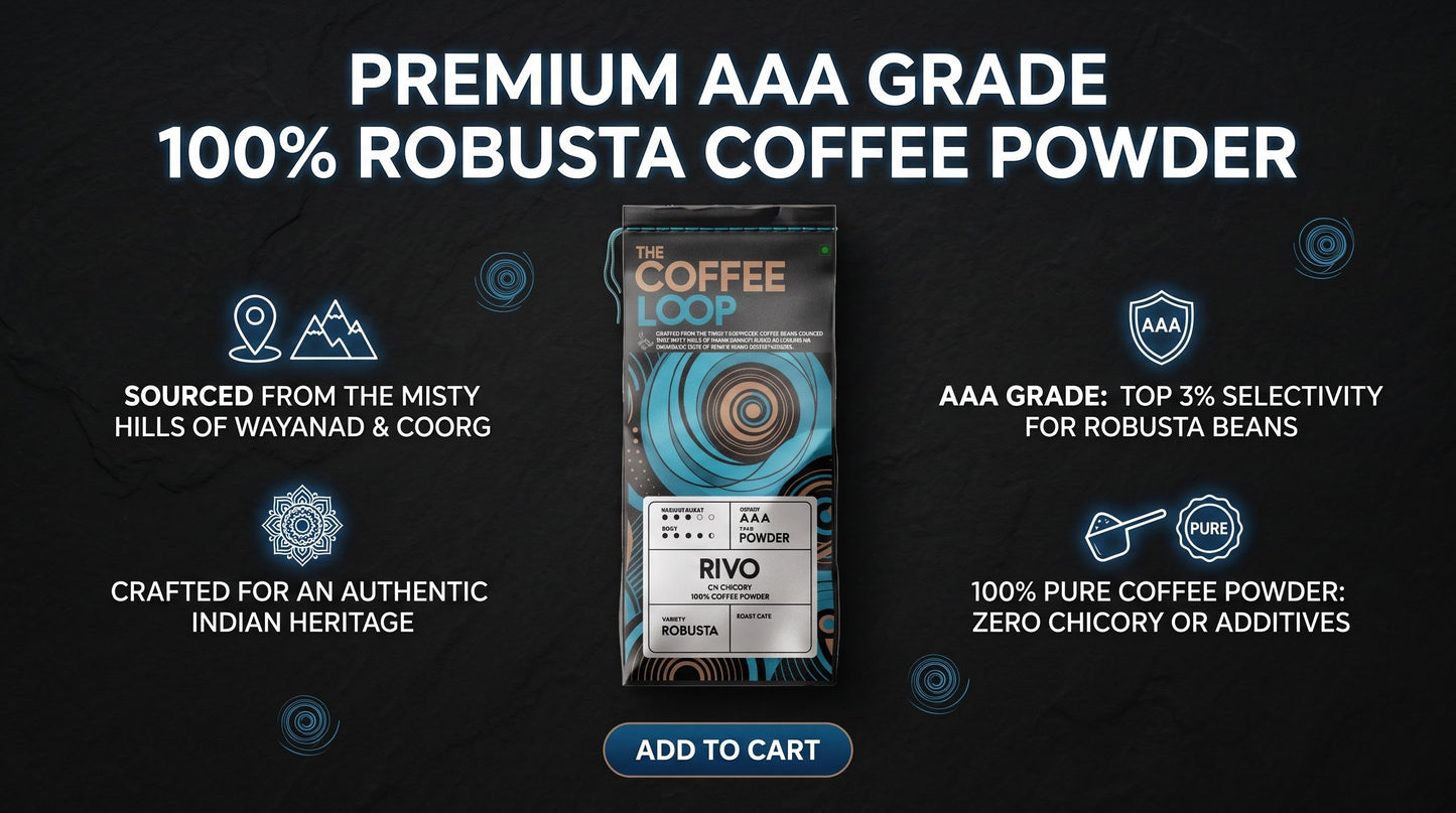 PREMIUM AAA GRADE 100% ROBUSTA COFFEE POWDER